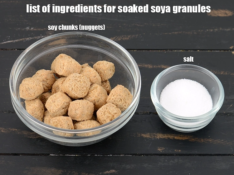 Step 2 – <p><strong>what is soaked soya chunks made of ? soaked soya chunks</strong>&nbsp;is made from soya chunks …