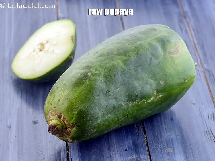 Step 7 – <p>For the stuffing of raw papaya paratha, we first need to buy the perfect raw …