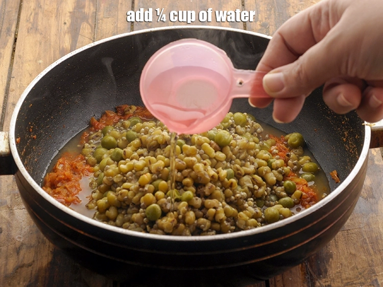 Step 30 – <p><span style="background-color:rgb(255,255,255);color:rgb(0,0,0);">Add ¼ cup of water. Adjust the consistency as per your liking by adding …