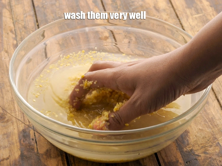 Step 8 – <p>Wash them very well.</p>