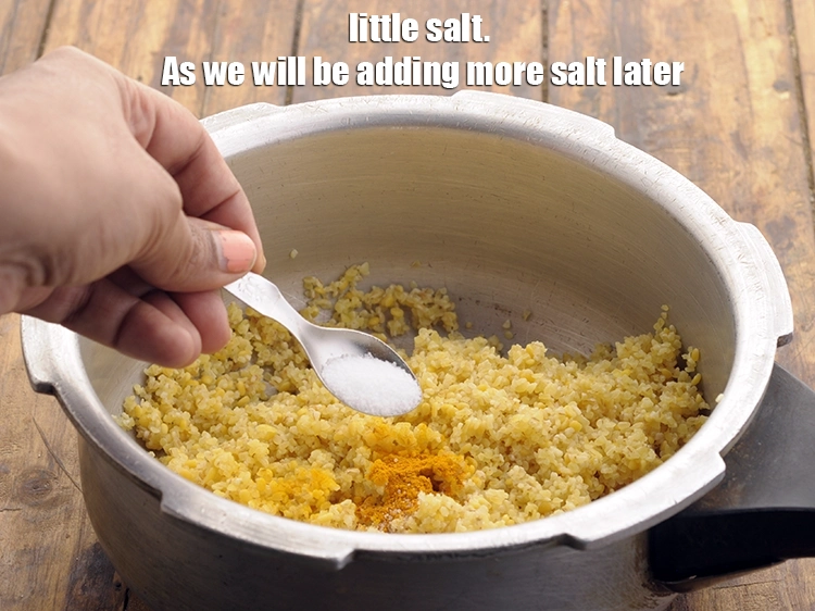 Step 12 – <p>Little salt. As we will be adding more salt later.</p>