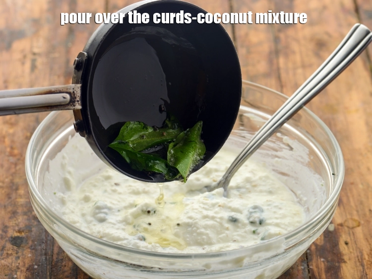 Step 15 – <p>Pour over the curds-coconut mixture.&nbsp;</p>