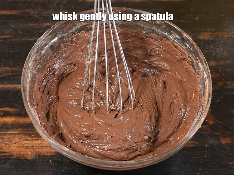 Step 84 – <p>When combining the dry ingredients with the egg mixture, use a gentle folding technique. This …