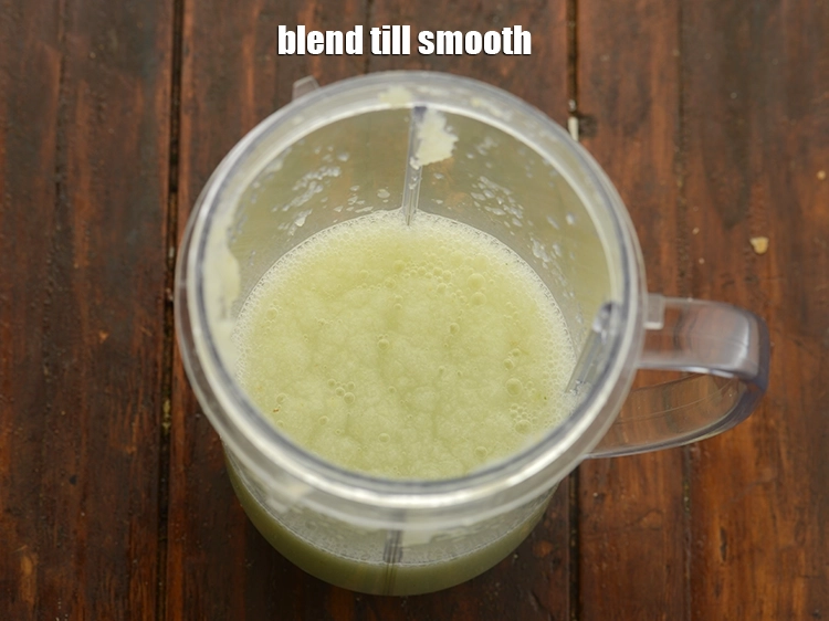 Step 14 – <p>Blend till the mixture of <strong>Indian gooseberry juice for detox </strong>is smooth.</p>