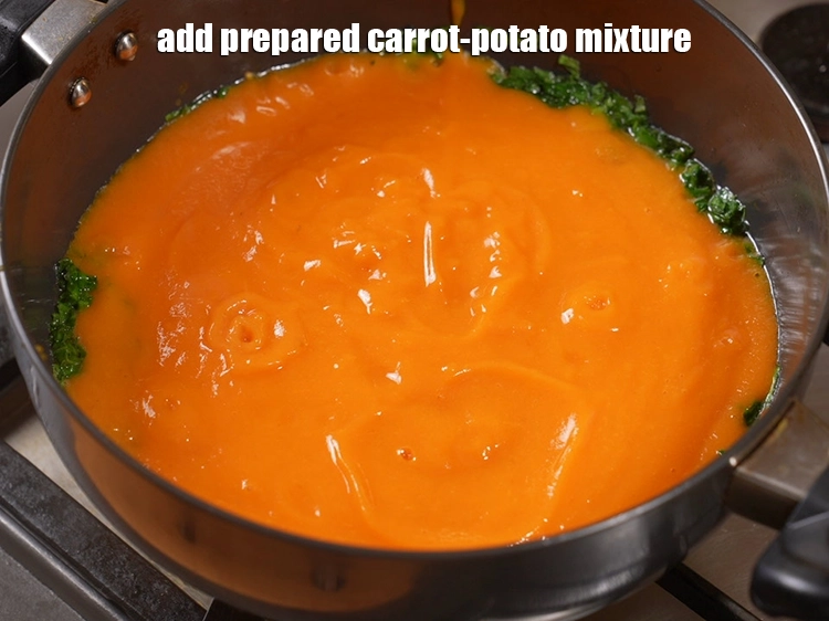 Step 25 – <p>Add the prepared carrot-potato mixture.</p>