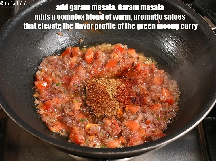 Step 23 – <p>Add ¼ tsp garam masala. Garam masala adds a complex blend of warm, aromatic spices …