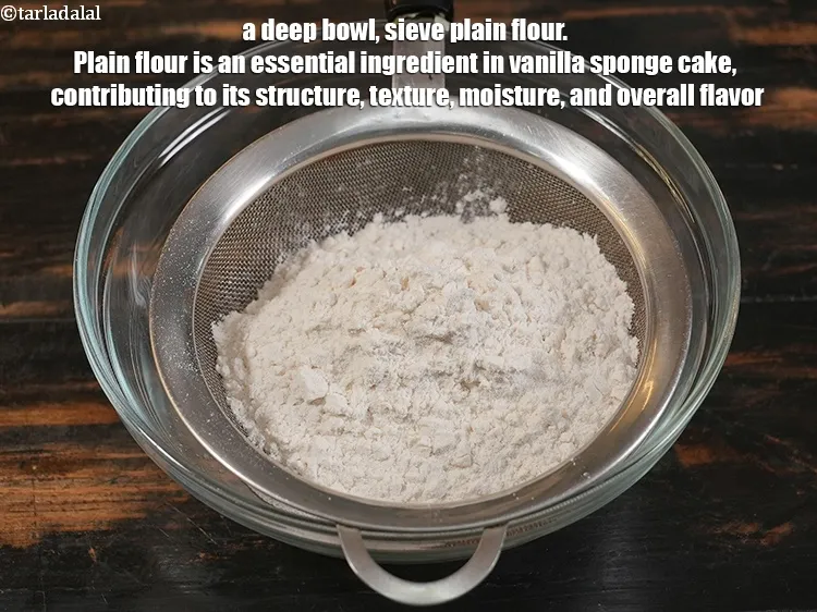 Step 6 – <p>To make <strong>basic sponge cake using eggs recipe | vanilla sponge cake without oven | …