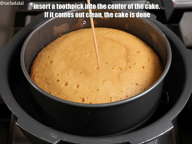 Step 26 – <p>Insert a toothpick into the center of the cake. If it comes out clean, the …