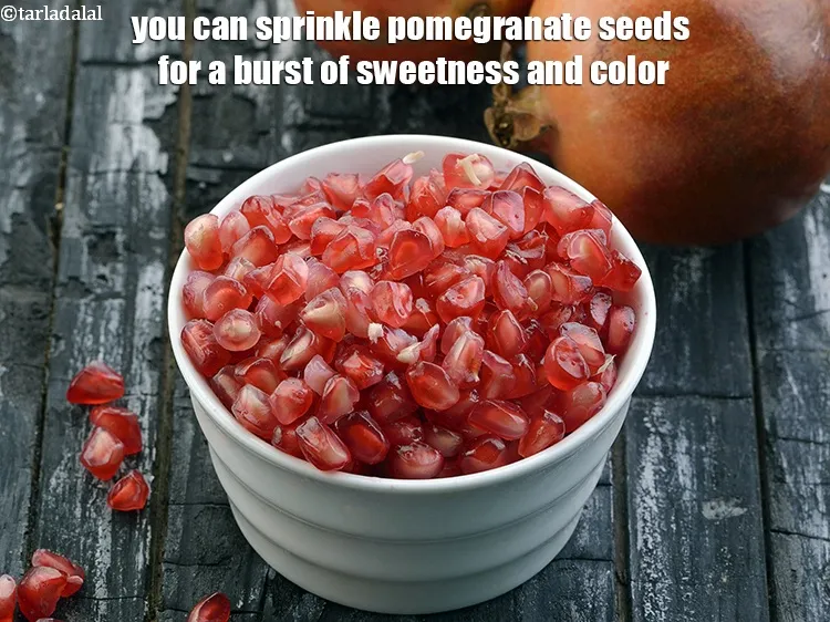 Step 25 – <p>You can sprinkle pomegranate seeds for a burst of sweetness and color.</p>