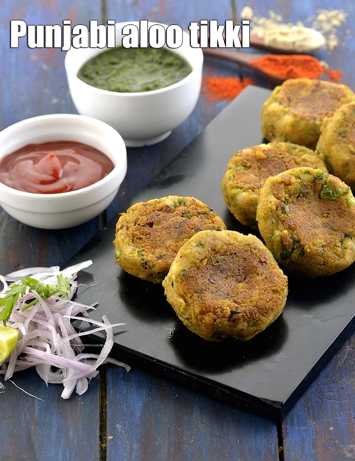 Step 17 – <p>Transfer the&nbsp;<strong>aloo tikki</strong>&nbsp;to your serving plate. Serve hot with tomato ketchup and green chutney. You …