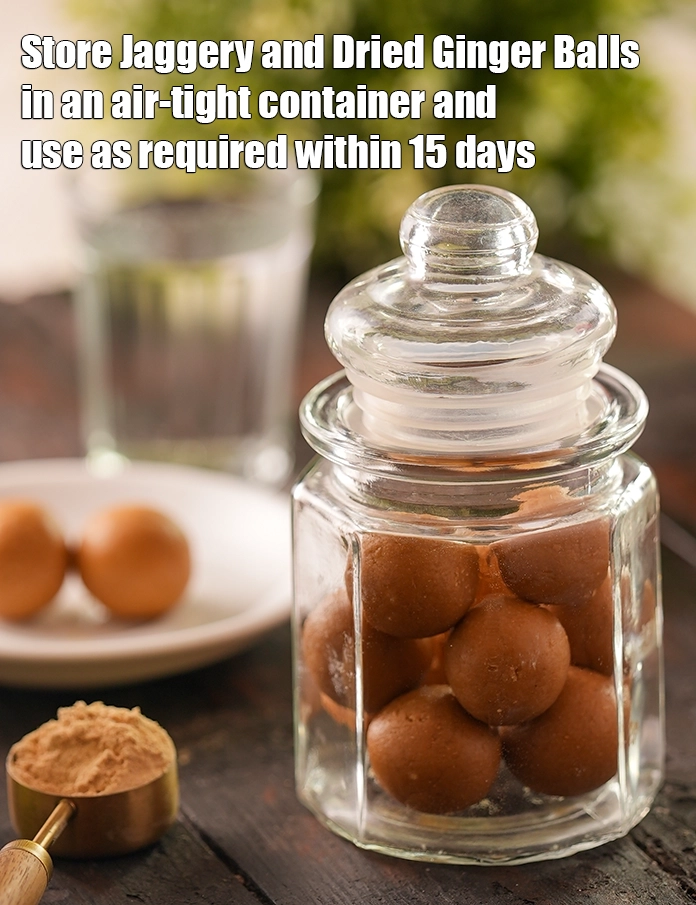 Step 11 – <p>Store <strong>Jaggery and Dried Ginger Balls &nbsp;| Indian Ayurvedic Ginger Balls for cold and cough …