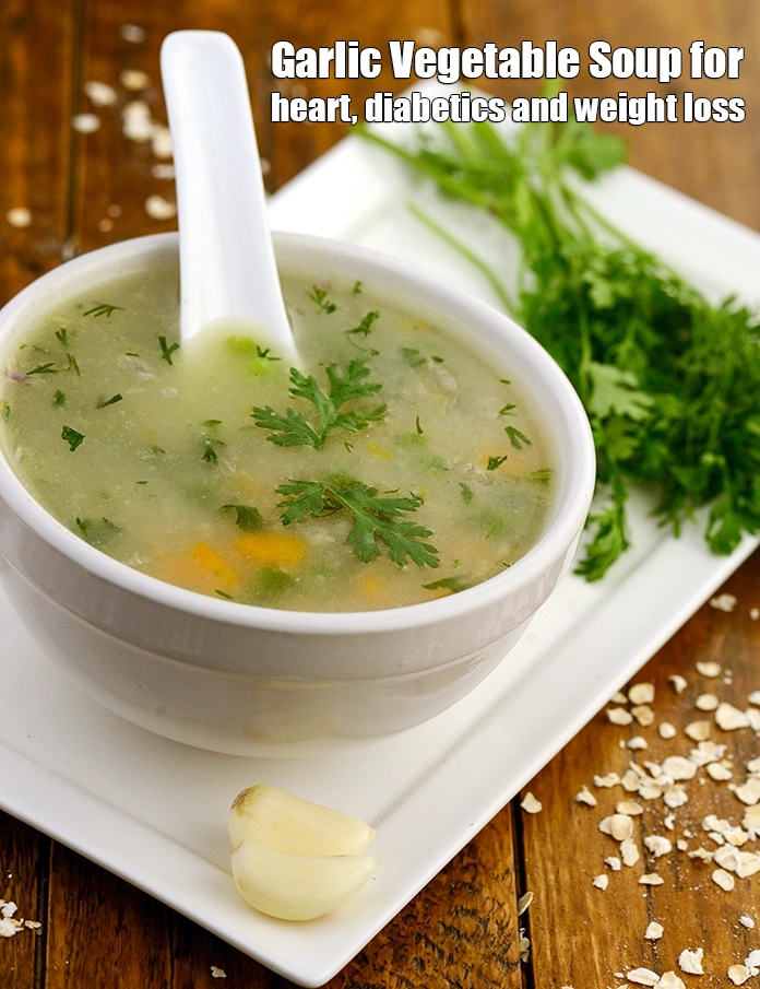 Step 14 – <p><strong>Garlic Vegetable Soup</strong> for heart, diabetics and weight loss.&nbsp;<a href="https://www.tarladalal.com/recipes-using-garlic-348">Garlic</a>&nbsp;has been proven to&nbsp;<a href="https://www.tarladalal.com/recipes-for-Low-Cholesterol--380">lower cholesterol</a>.&nbsp;The …