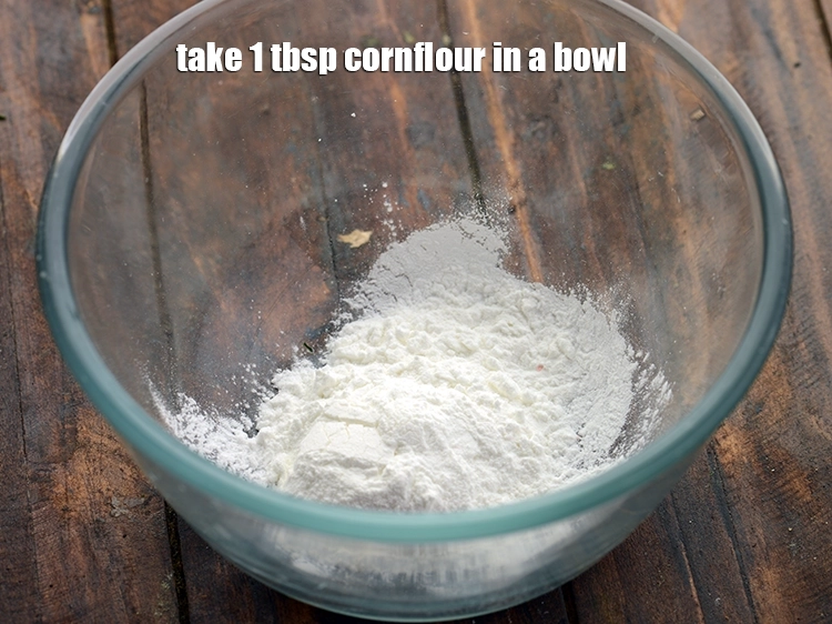 Step 2 – <p>To make cornflour slurry for the&nbsp;<strong>paneer in Manchurian sauce | Indo Chinese paneer Manchurian | …