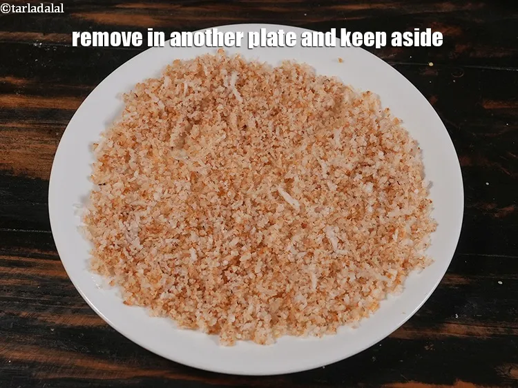 Step 12 – <p>Remove in another plate and keep aside.</p>