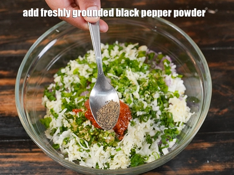 Step 12 – <p>Add ¼ tsp freshly grounded black pepper powder.</p>
