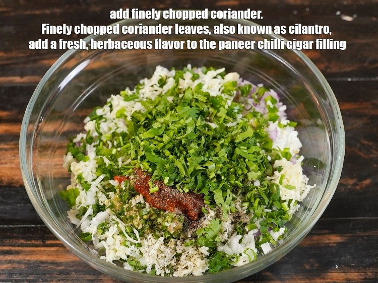 Step 13 – <p>Add 2 tbsp finely chopped coriander. Finely chopped coriander leaves, also known as cilantro, add …
