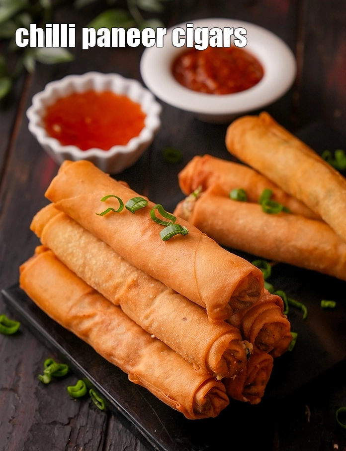 Step 27 – <p>Serve<strong> paneer chilli cigars recipe | how to make chilli paneer cigars | easy Indian …