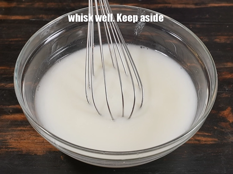 Step 9 – <p><span style="background-color:rgb(255,255,255);color:rgb(0,0,0);">Whisk well. Keep aside.</span></p>