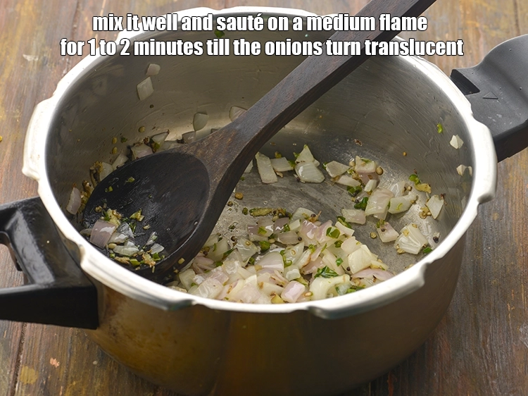 Step 18 – <p><span style="background-color:rgb(255,255,255);color:rgb(0,0,0);">Mix it well and sauté on a medium flame for 1 to 2 minutes …
