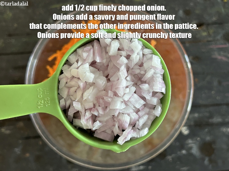 Step 41 – <html><head></head><body><p>Add&nbsp;<strong>1/2 cup</strong> finely chopped&nbsp;<a href="glossary-onions-pyaz-pyaaz-kanda-548i">onion</a>.&nbsp;Onions add a savory and pungent flavor that complements the other …