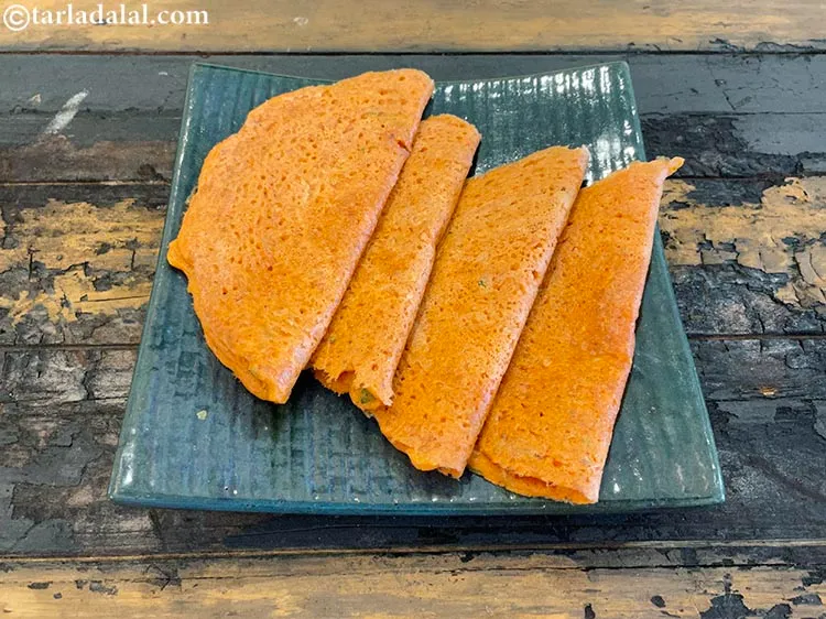 Step 33 – <p>Repeat with the remaining batter to make 9 more protein and iron-rich&nbsp;<strong>adai | adai dosa …