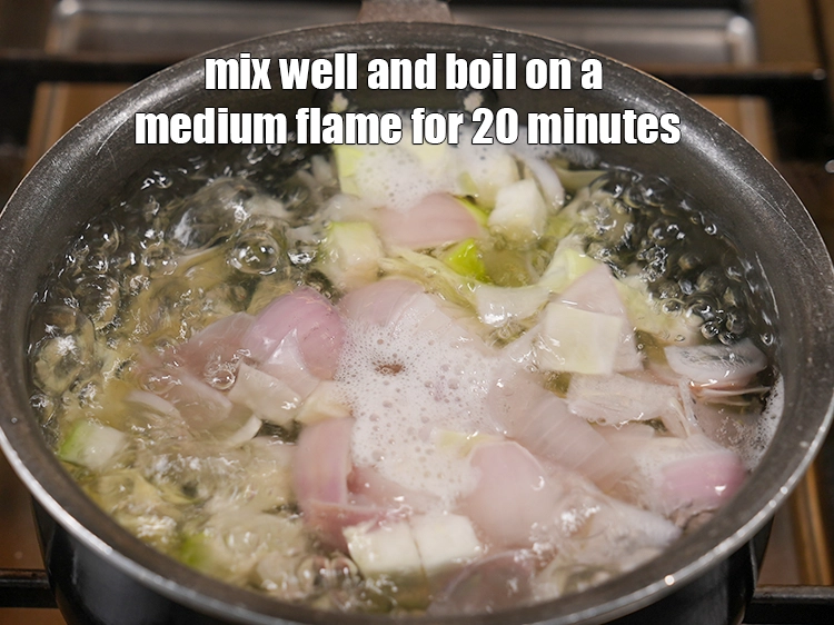Step 26 – <p>Mix well and boil on a medium flame for 20 minutes. Keep aside to cool …