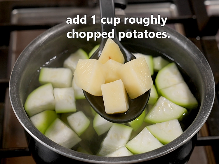 Step 8 – <html><head></head><body><p>Add&nbsp;1 cup&nbsp;roughly&nbsp;<a href="glossary-chopped-potatoes-787i">chopped potatoes</a>.&nbsp;Potatoes contribute a mild starchiness and a subtle earthy flavor to the …