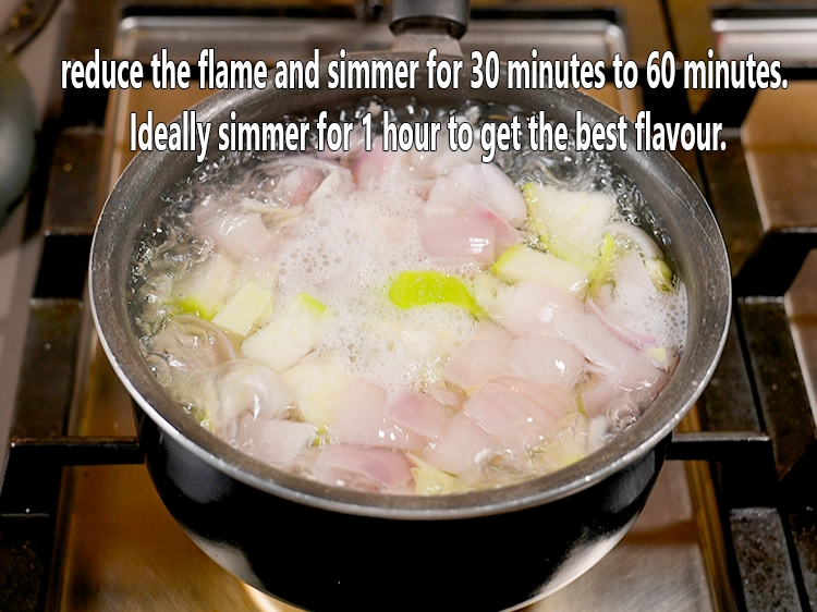 Step 11 – <p>Reduce the flame and simmer for 30 minutes to 60 minutes. Ideally simmer for 1 …