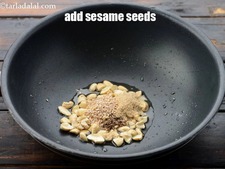 Step 16 – <p>Add 1 tsp&nbsp;<a href="https://www.tarladalal.com/glossary-sesame-seeds-til-gingelly-seeds-612i">sesame seeds (til)</a>.</p>