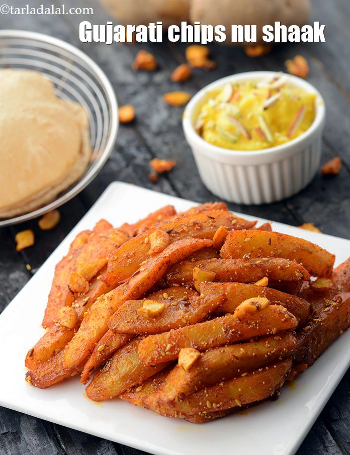 Step 25 – <p><strong>Batata chips nu shaak recipe | Gujarati chips nu shaak | Indian style aloo finger …