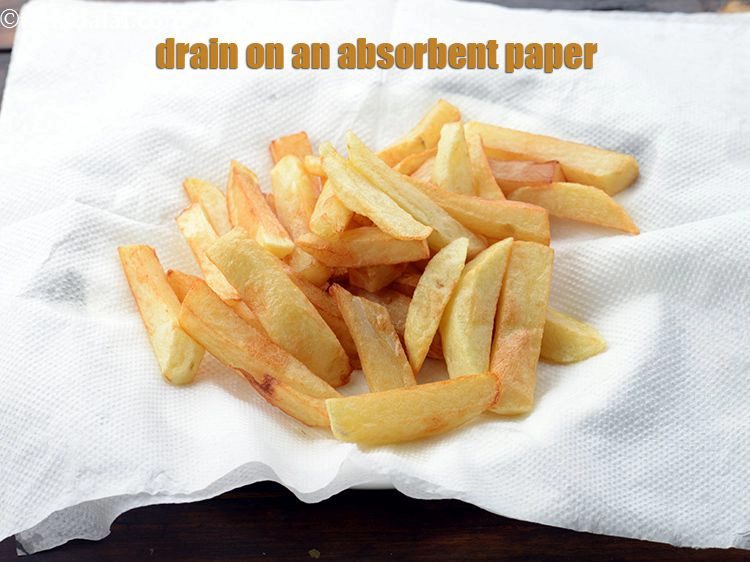 Step 10 – <p>Drain on an absorbent paper and keep aside.</p>