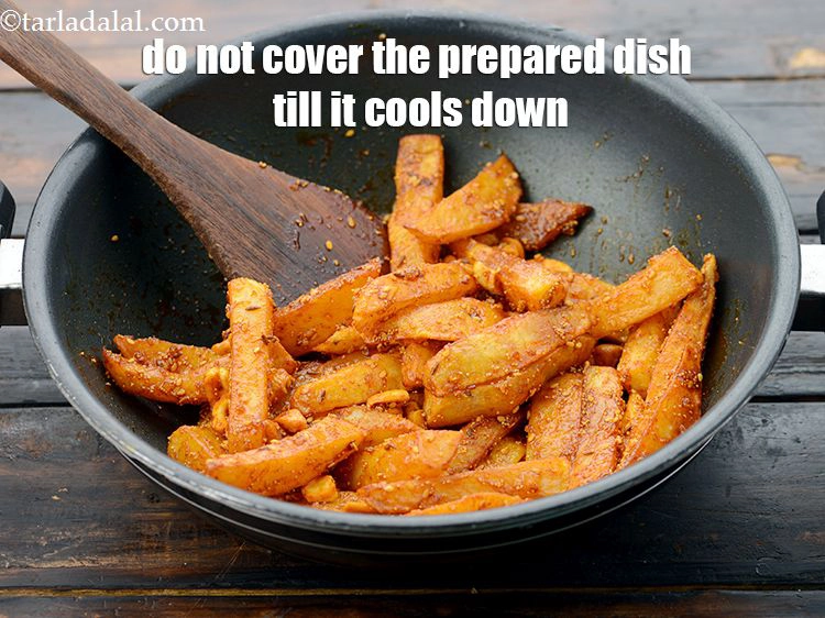 Step 28 – <p>Do not cover the prepared dish till it cools down, as the steam released while …