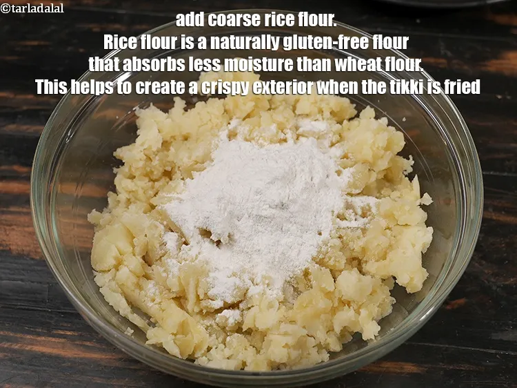 Step 28 – <p>Add ½ cup coarse&nbsp;<a href="https://www.tarladalal.com/glossary-rice-flour-chawal-ka-atta-534i">rice flour (chawal ka atta)</a>. Rice flour is a naturally gluten-free …