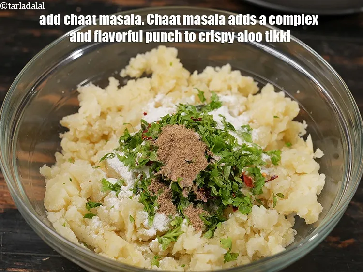 Step 34 – <p>Add 1 tsp <a href="https://www.tarladalal.com/glossary-chaat-masala-300i">chaat masala</a>. Chaat masala adds a complex and flavorful punch to …