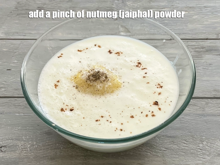 Step 8 – <p><span style="background-color:rgb(255,255,255);color:rgb(0,0,0);">Add a pinch of&nbsp;nutmeg powder. We have not added any additional food color to …