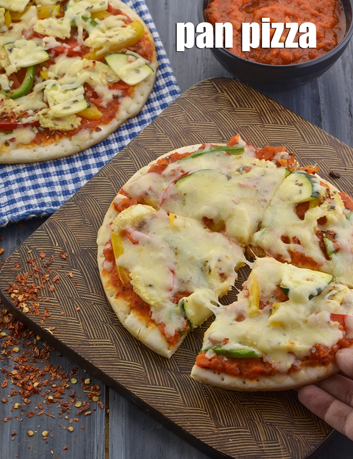 Step 36 – <p>Serve <strong>no oven pizza</strong> or <strong>pizza in a pan</strong> immediately with an <a href="https://www.tarladalal.com/Cola-Chocolate-Ice-Cream-Float-2547r">Ice Cream …