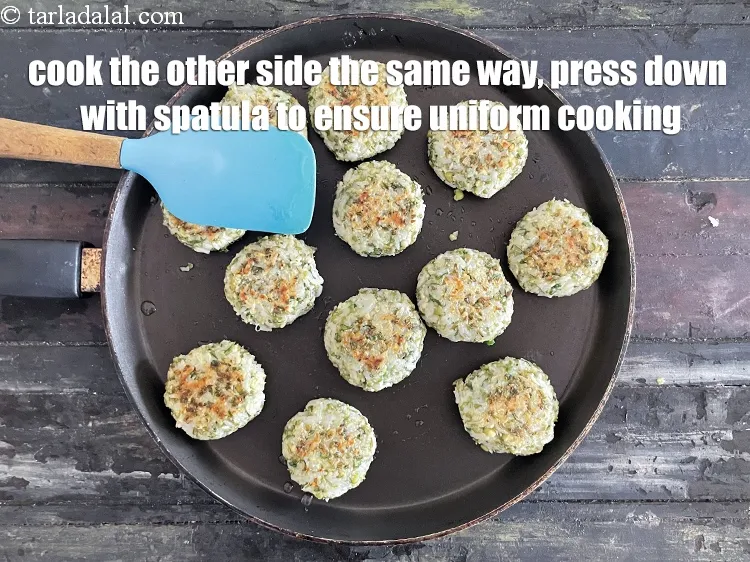 Step 25 – <p>Remember to press down with a spatula while cooking to ensure uniform cooking.</p>