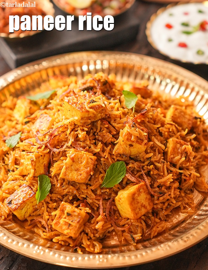 Step 53 – <p>Serve the <strong>paneer pulao recipe | paneer rice |&nbsp;quick paneer pulao in a pressure cooker …