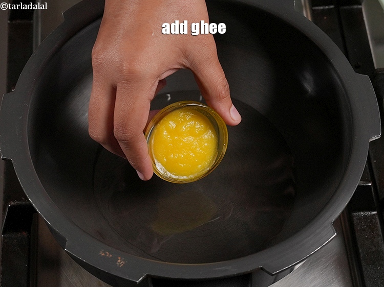 Step 23 – <p>Add 1 tbsp <a href="https://www.tarladalal.com/glossary-ghee-245i">ghee</a>.</p>
