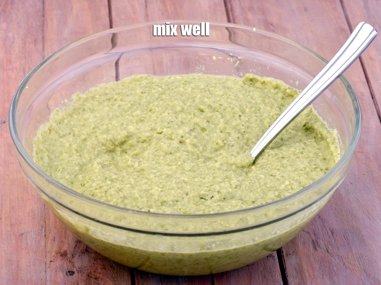 Step 34 – <p>Mix well and our <strong>moong dal chilla </strong>batter is ready!&nbsp;</p>