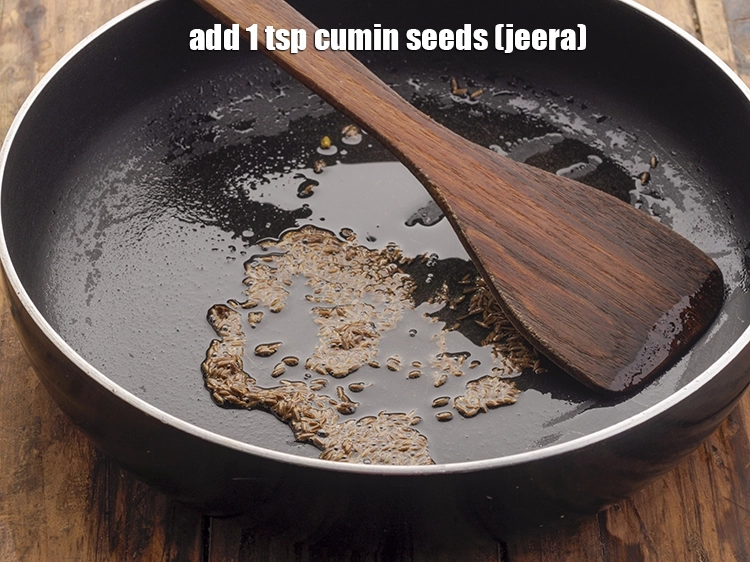 Step 14 – <p>When the oil is hot, add the <span style="background-color:rgb(255,255,255);color:rgb(0,0,0);">1 tsp </span><a href="https://www.tarladalal.com/glossary-cumin-seeds-jeera-zeera-381i"><u>cumin seeds (jeera)</u></a> and …