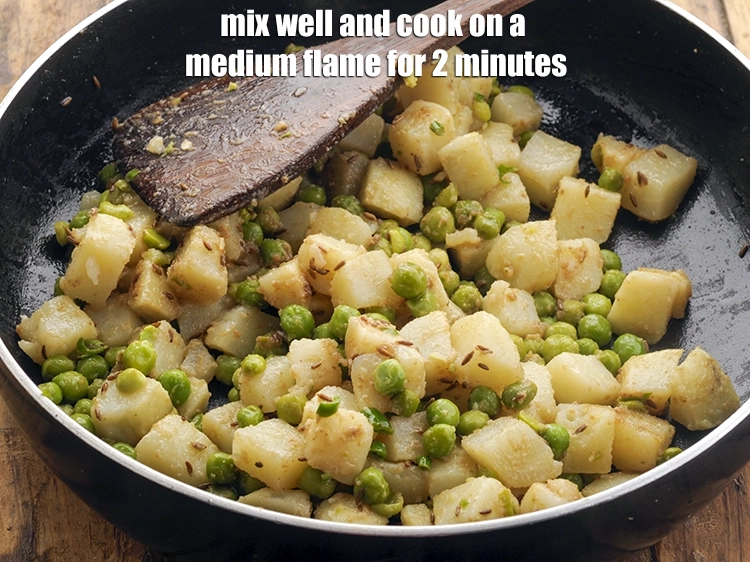 Step 20 – <p>Mix well and cook on a medium flame for 2 minutes.</p>