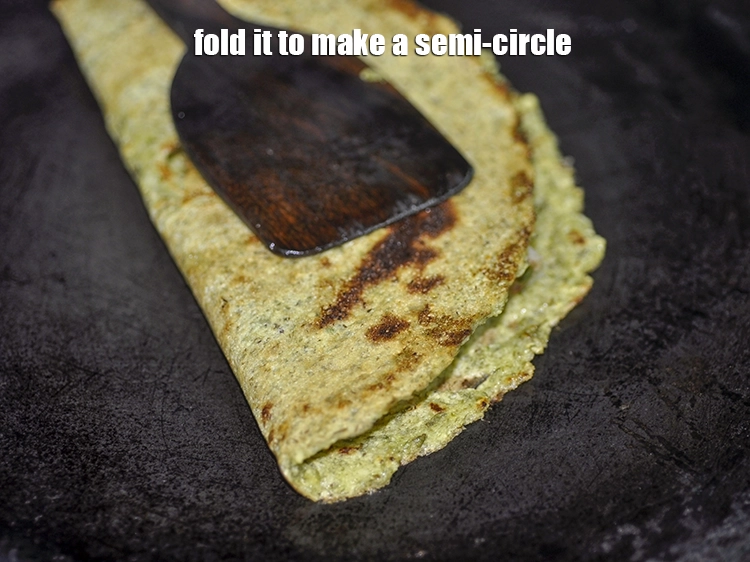 Step 28 – <p>Fold it to make a semi-circle.</p>