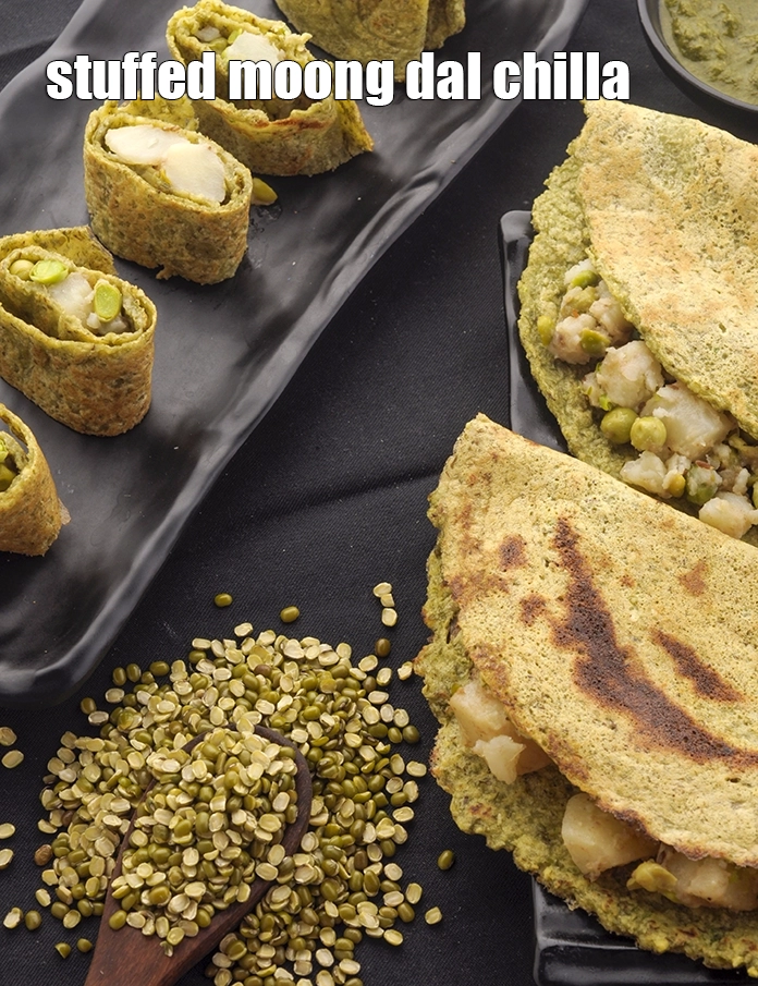 Step 31 – <p>Serve <strong>moong dal chilla recipe | stuffed moong dal chilla | mung dal cheelas | …