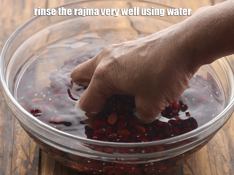 Step 6 – <p>For making&nbsp;<strong>Rajma Masala, </strong>rinse the <a href="https://www.tarladalal.com/glossary-rajma-kidney-beans-197i#ing_2868"><u>rajma (kidney beans)</u></a> very well using water. We are …