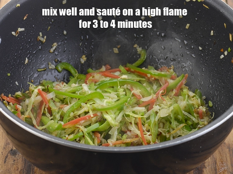 Step 24 – <p><span style="background-color:rgb(255,255,255);color:rgb(0,0,0);">Mix well and sauté on a high flame for 3 to 4 minutes, while …