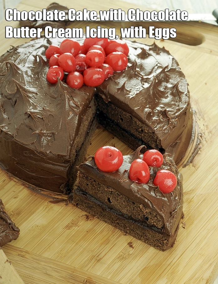 Step 13 – <p><span style="background-color:rgb(255,255,255);color:rgb(0,0,0);">Serve <strong>Chocolate Cake with Chocolate Butter Cream Icing, with Eggs</strong>.</span></p>
