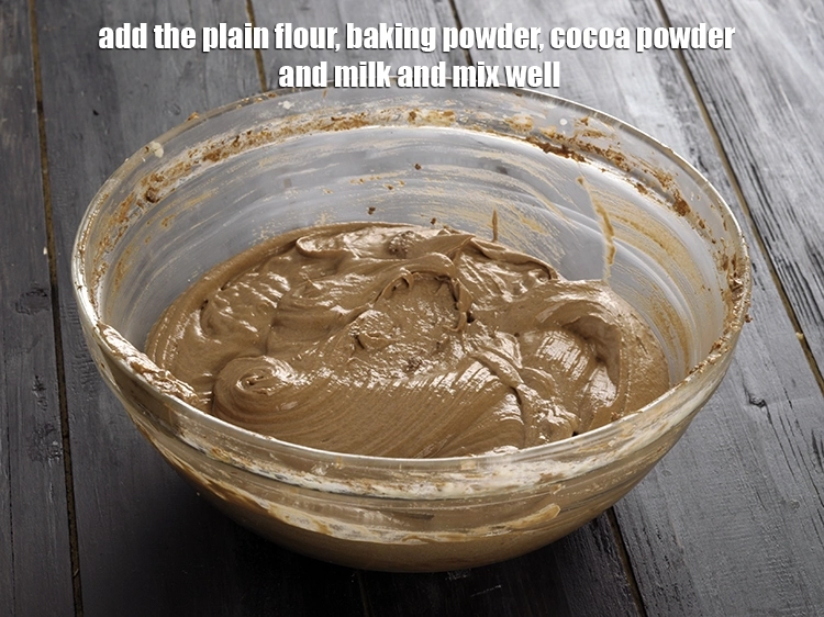 Step 3 – <p>Add the <span style="background-color:rgb(255,255,255);color:rgb(0,0,0);">1 cup </span><a href="https://www.tarladalal.com/glossary-plain-flour-maida-188i"><u>plain flour (maida)</u></a>, <span style="background-color:rgb(255,255,255);color:rgb(0,0,0);">1/2 tsp </span><a href="https://www.tarladalal.com/glossary-baking-powder-425i"><u>baking powder</u></a>, …