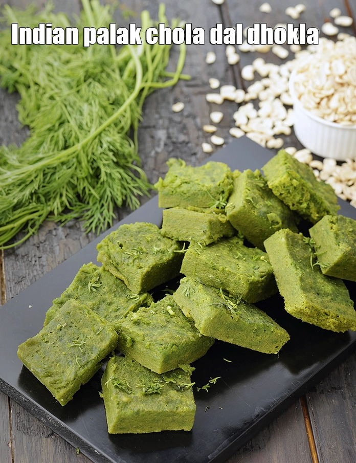 Step 23 – <p>Serve <strong>chola dal dhokla recipe | Indian palak chola dal dhokla | healthy chola methi …