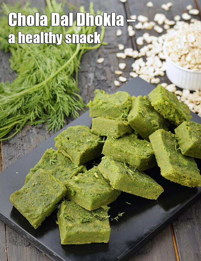 Step 26 – <p><strong>Chola Dal Dhokla – a healthy snack.</strong></p>